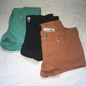 3 Pairs of Short Shorts!!